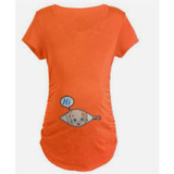 2018 Summer Funny Pregnant Clothes Cotton T-Shirt Blouse Women T Shirt Fashion Short sleeve T Shirts Loose Tees Tops Summer Top