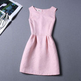 2018 Summer Floral Brocade Dresses For Girls Sleeveless Formal Events Girl Dress Teenage Party Wear Gowns Kids Children Clothes