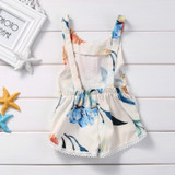 2018 Summer Fashion Cute Newborn Baby Girls Kids Clothes Sleeveless Tassels Romper Jumpsuit Cotton Sunsuit Beach Outfit Clothing