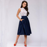 2018 Summer Dress Women Elegant Fashion Printing Bohemian Dress Casual Sleeveless O-Neck Floral Prom Midi Party Dresses Vestido 2018 Summer Dress Women Elegant Fashion Printing Bohemian Dress Casual Sleeveless O-Neck Floral Prom Midi Party Dresses Vestido