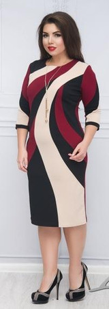 2018 Summer dress colorblock printed plus size women dress bodycon bandage dress 5XL 6XL large elegant work dress female vestido