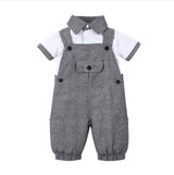 2018 summer baby boy clothes short sleeve Infant clothing baby Romper Jumpsuit gentleman newborn clothes baby costumes