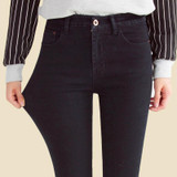 2018 summer autumn Women ladeis one button Pencil slim fit Jeans Casual Denim Skinny Pants tight slim female cheaper jeans