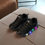 2018 Spring/Summer stars fashion LED children shoes casual pure solid color glowing sneakers kids Lovely girls boys shoes