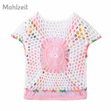 2018 Spring Summer new baby girls knitting vest Fashion waistcoat for 0-9M baby girls thin baby knitted soft outwear clothes