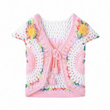 2018 Spring Summer new baby girls knitting vest Fashion waistcoat for 0-9M baby girls thin baby knitted soft outwear clothes