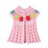 2018 Spring Summer new baby girls knitting vest Fashion waistcoat for 0-9M baby girls thin baby knitted soft outwear clothes