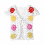 2018 Spring Summer new baby girls knitting vest Fashion waistcoat for 0-9M baby girls thin baby knitted soft outwear clothes