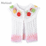 2018 Spring Summer new baby girls knitting vest Fashion waistcoat for 0-9M baby girls thin baby knitted soft outwear clothes