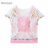 2018 Spring Summer new baby girls knitting vest Fashion waistcoat for 0-9M baby girls thin baby knitted soft outwear clothes