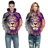 Mr.1991INC New Fashion Animal Style Sweatshirts Men/Women Pullovers Print Lion Hoodies Hooded Tracksuits Autumn Thin Tops