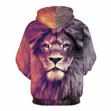 Mr.1991INC New Fashion Animal Style Sweatshirts Men/Women Pullovers Print Lion Hoodies Hooded Tracksuits Autumn Thin Tops