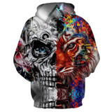 Mr.1991INC New Fashion 3d Hoodies Men/women 3d Sweatshirts Print Skulls Tiger Thin Hooded Hoodies Tracksuits Hoody Tops