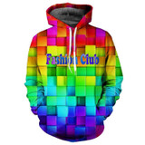 Mr.1991INC Lion King Hoodies Men Women Unisex Sweatshirts 3d Print Colorful Blocks Skull Hooded Hoodies Hip Hop Hoodies