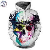 Mr.1991INC Lion King Hoodies Men Women Unisex Sweatshirts 3d Print Colorful Blocks Skull Hooded Hoodies Hip Hop Hoodies