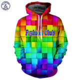 Mr.1991INC Lion King Hoodies Men Women Unisex Sweatshirts 3d Print Colorful Blocks Skull Hooded Hoodies Hip Hop Hoodies