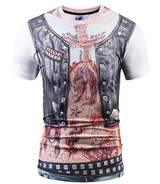 Mr.1991inc Hot New Style Casual Men 3D T Shirt Short Sleeve tattoo black suit Digital Printing Summer Tops size S-XXXL 5988