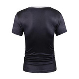 Mr.1991inc Hot New Style Casual Men 3D T Shirt Short Sleeve tattoo black suit Digital Printing Summer Tops size S-XXXL 5988