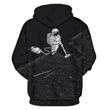 Mr.1991INC Funny Fashion Hoodies Men/Women 3D Sweatshirts Print Astronaut Vacuum Cleaner Thin Hooded Hoodies Hoody Tops