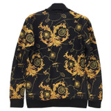 Mr.1991INC Fashion men/women sweatshirt 3d funny print golden flowers Striped sudaderas Casual hoodies hoody Tops W224