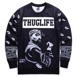 Mr.1991INC Europe And America fashion men's hip hop hoodies print Rapper 2pac Tupac 3d sweatshirt THUGLIFE hoodies