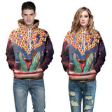 Mr.1991INC Fashion Men/women's Hoodies 3d Sweatshirt Cap Hooded Tracksuits Funny Print Pizza Crocodile Casual Pullovers Hoody