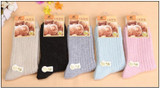 Lucidity Socks Women Winter Fashion Wool Thicken Warm Stripe Brand Socks Girl Casual In Tube Socks Female 5pairs/lot