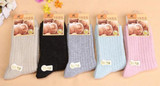 Lucidity Socks Women Winter Fashion Wool Thicken Warm Stripe Brand Socks Girl Casual In Tube Socks Female 5pairs/lot