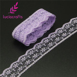 Lucia crafts W:2.2cm Embroidered Net Lace Ribbons Yarns Sewing Garment Trim Wedding Lace DIY Craft Accessories 5y/10y 17010010