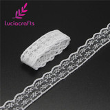 Lucia crafts W:2.2cm Embroidered Net Lace Ribbons Yarns Sewing Garment Trim Wedding Lace DIY Craft Accessories 5y/10y 17010010
