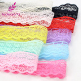 Lucia crafts W:2.2cm Embroidered Net Lace Ribbons Yarns Sewing Garment Trim Wedding Lace DIY Craft Accessories 5y/10y 17010010