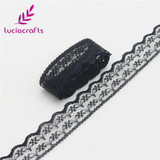 Lucia crafts W:2.2cm Embroidered Net Lace Ribbons Yarns Sewing Garment Trim Wedding Lace DIY Craft Accessories 5y/10y 17010010