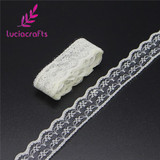 Lucia crafts W:2.2cm Embroidered Net Lace Ribbons Yarns Sewing Garment Trim Wedding Lace DIY Craft Accessories 5y/10y 17010010