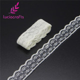 Lucia crafts W:2.2cm Embroidered Net Lace Ribbons Yarns Sewing Garment Trim Wedding Lace DIY Craft Accessories 5y/10y 17010010