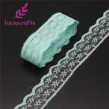 Lucia crafts W:2.2cm Embroidered Net Lace Ribbons Yarns Sewing Garment Trim Wedding Lace DIY Craft Accessories 5y/10y 17010010
