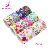 Lucia Crafts Random 12y/lot Grosgrain/Satin Cartoon Ribbons DIY Bows Sewing Ribbon Party Decoration Mixed Style/Size D17020001
