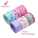 Lucia Crafts 6y/8y/10y Multi option Grosgrain Embroidered Ribbons Bow craft DIY Headdress Sewing Handmade Accessory 040054276