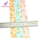Lucia Crafts 5y/6y 25mm Printed Satin Ribbons Bow Craft DIY Trim Sewing Handmade Gift packaging materials Accessories 040054291
