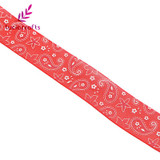Lucia crafts 5y/6y 25mm Printed Organza Ribbons Headwear Packing Christmas Party Materials DIY Sewing Accessories 040044031