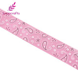 Lucia crafts 5y/6y 25mm Printed Organza Ribbons Headwear Packing Christmas Party Materials DIY Sewing Accessories 040044031