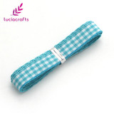 Lucia crafts 5y/18y 9.5-10mm Multi color option Polyester Grosgrain Ribbon Gift Package DIY Hairbow Accessories 040048002