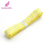 Lucia crafts 5y/18y 9.5-10mm Multi color option Polyester Grosgrain Ribbon Gift Package DIY Hairbow Accessories 040048002