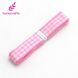 Lucia crafts 5y/18y 9.5-10mm Multi color option Polyester Grosgrain Ribbon Gift Package DIY Hairbow Accessories 040048002