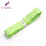 Lucia crafts 5y/18y 9.5-10mm Multi color option Polyester Grosgrain Ribbon Gift Package DIY Hairbow Accessories 040048002