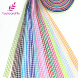 Lucia crafts 5y/18y 9.5-10mm Multi color option Polyester Grosgrain Ribbon Gift Package DIY Hairbow Accessories 040048002