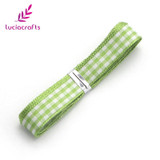 Lucia crafts 5y/18y 9.5-10mm Multi color option Polyester Grosgrain Ribbon Gift Package DIY Hairbow Accessories 040048002