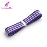 Lucia crafts 5y/18y 9.5-10mm Multi color option Polyester Grosgrain Ribbon Gift Package DIY Hairbow Accessories 040048002