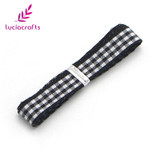 Lucia crafts 5y/18y 9.5-10mm Multi color option Polyester Grosgrain Ribbon Gift Package DIY Hairbow Accessories 040048002