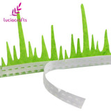 Lucia crafts 2y/lot Grass Flower Style Lace Ribbons Handmade Lace Trim Garment Sewing DIY Material Party Accessories 040051063
