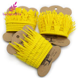 Lucia crafts 2y/lot Grass Flower Style Lace Ribbons Handmade Lace Trim Garment Sewing DIY Material Party Accessories 040051063